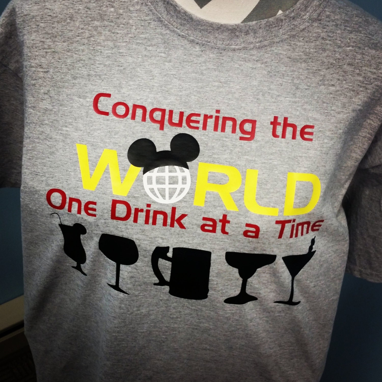 Epcot Disney World Drinking Around the World shirt