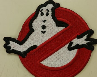 Ghostbuster Iron On or Sew On Embroidered Patch, Cosplay Patch for Ghostbusters, Ghost Embroidered Patch, Fun Novelty Patch