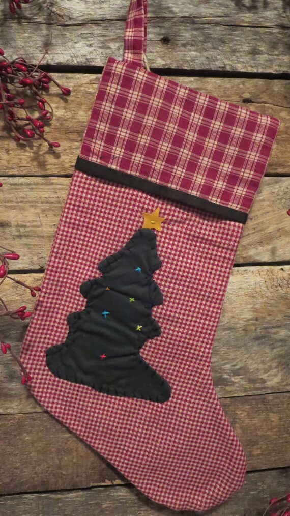 Free Pattern For Primitive Christmas Stocking | country primitive christmas stocking by sewthisischristmas Free Pattern For Primitive Christmas Stocking | country primitive christmas stocking by sewthisischristmas