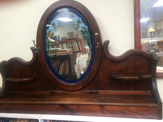 Fireplace mantle shelf with mirror by Catalina furniture