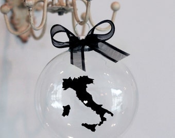 Italy Christmas Ornament, Custom, Travel, Mission, Adoption