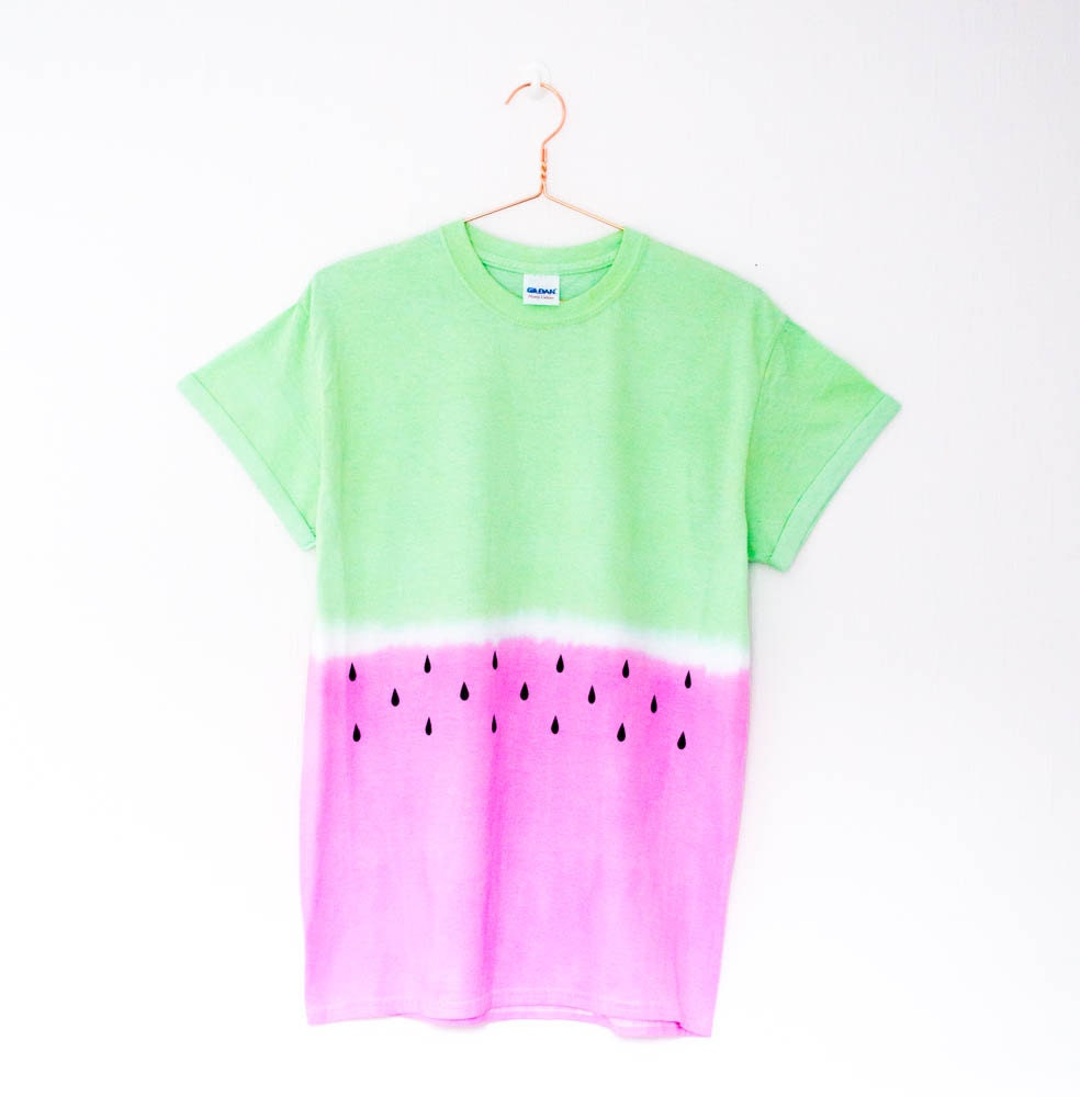 Tie Dye Watermelon T Shirt S/M/L/XL by RetroSpectiveApparel