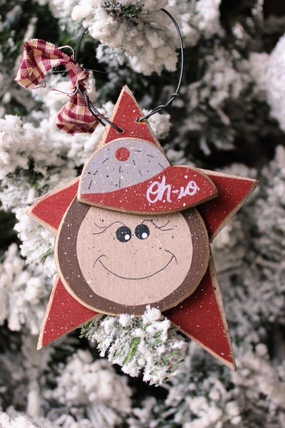 ohio state christmas tree ornament buckeye ornament ohio state christmas tree ornament buckeye ornament