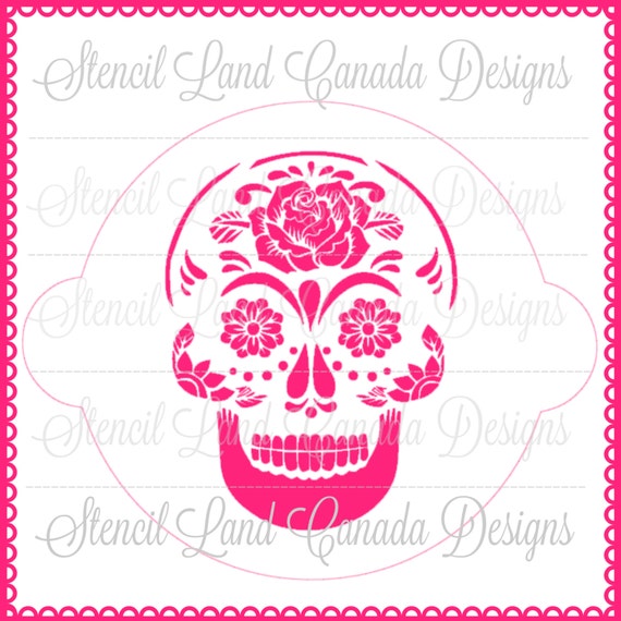 cake stencil sugar skull cake decorating dia de los muertos