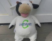 personalized cow stuffed animal