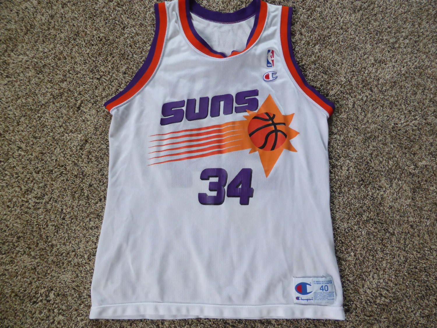 Vtg Charles Barkley Phoenix Suns NBA Champion Jersey Sz