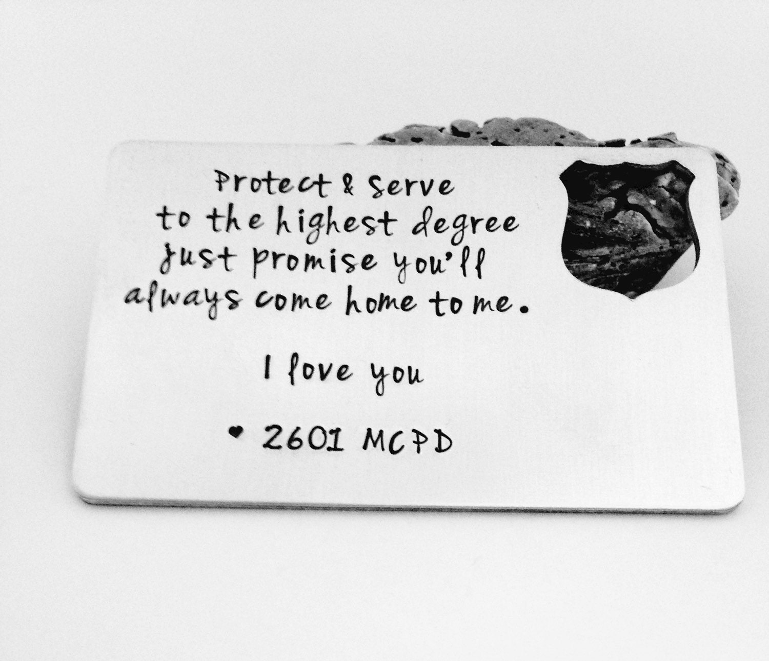 Printable Statement For Police Wallet Card