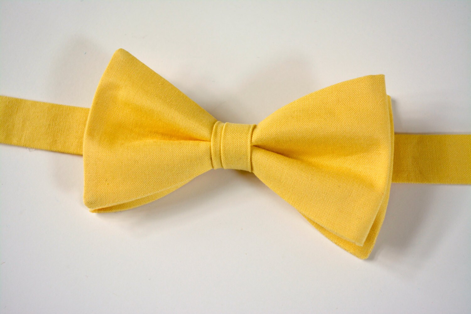Men's bow ties/Yellow bow tie for men self tie bow tie