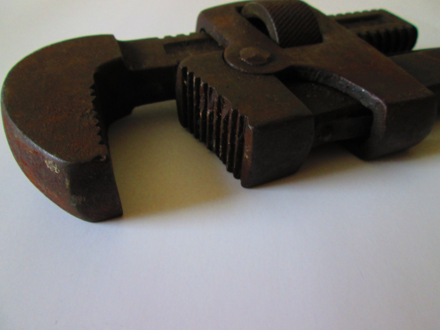 Antique Adjustable Wrench Vintage Pipe Wrenches F.E. Wells