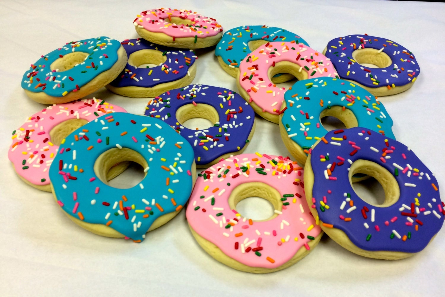 Donut Cookie Favors Donut Cookies for Birthdays Decorated