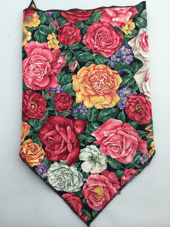 Everything Is Rosy: Cotton Floral Wild Rose Print Secret Pocket Bandana