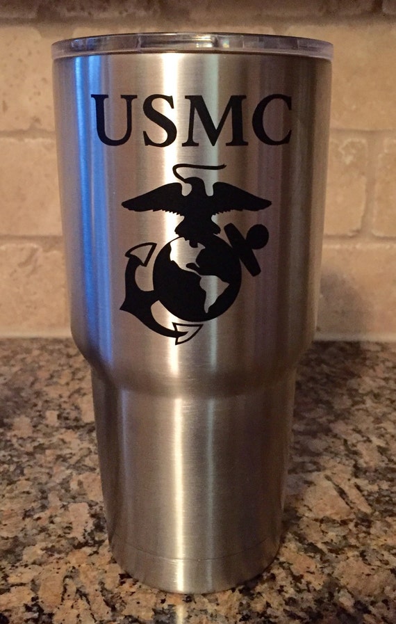 USMC Yeti by BurlapPillowsEtc on Etsy