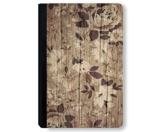 For Galaxy Tab case, for iPad Case, universal tablet case, for kindle fire case, for ipad mini case, tablet folio case - Wood Floral