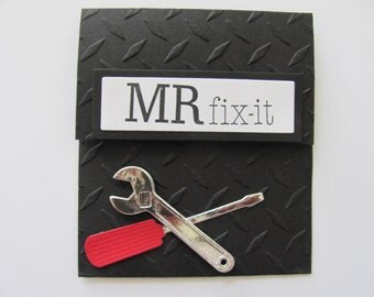 Father's Day Gift Card Holder, Birthday Gift Card Holder, Gifts for Him, Mr. Fix It Gift Card Holder, Father's Gift, Gifts for Her, Ms or Mr