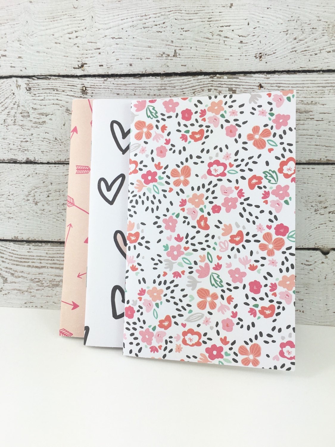 Traveler's Notebook Insert. Choice of 4 Sizes and 4 Inside