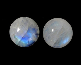 Rainbow Moonstone 15mm Round Approximately 22 Carat Great Brilliance Nice Luster (8722)