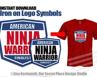 INSTANT DOWNLOAD American Ninja Warrior Party American Ninja Warrior Birthday American Ninja Warrior T-shirts Ninja Warrior Iron on transfer