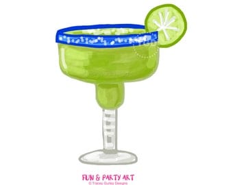 Clip Art Margarita Clipart margarita clipart etsy glass invitation art watercolor clip party digital art