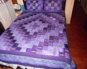 Crown. Royal Quilt Bed Scarf and Matching pillow shams - Crown Royal Quilt with Matching Pillow Shams