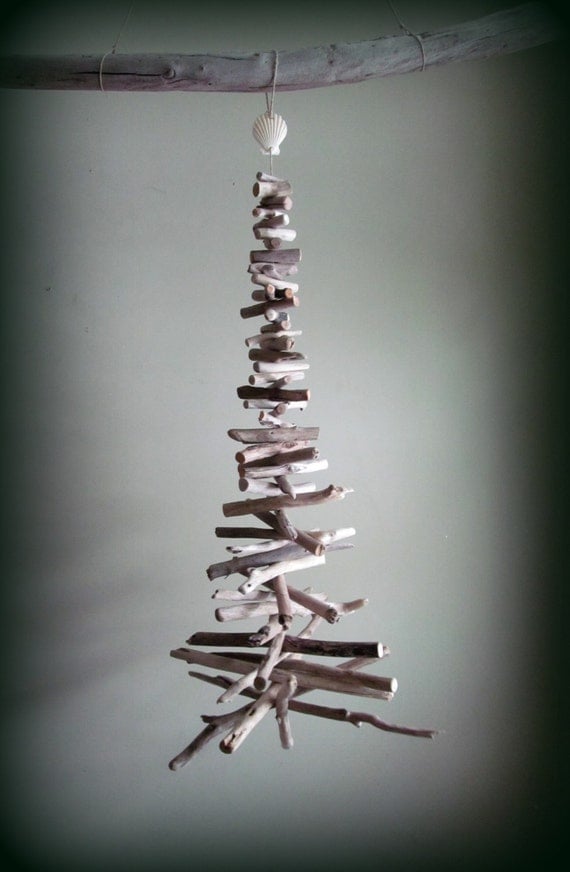 Medium Large Driftwood Hanging Mobile Christmas Tree