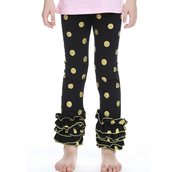 Girls Triple Ruffle Leggings Persnickety pants by LilDivaBowtique1