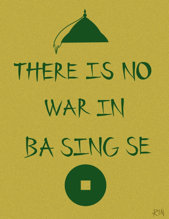 there is no war in ba sing se shirt