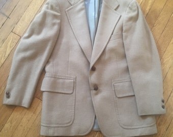 Camel hair blazer Hart Schaffner Marx size 42 100% camel hair