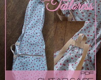Guitar Case Cover PDF Sewing Pattern Instant Downloadable Digital PDF with Tutorial - Small and Regular size