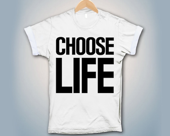 CHOOSE LIFE T-Shirt Wham Inspired George Michael by SkiddawTshirts