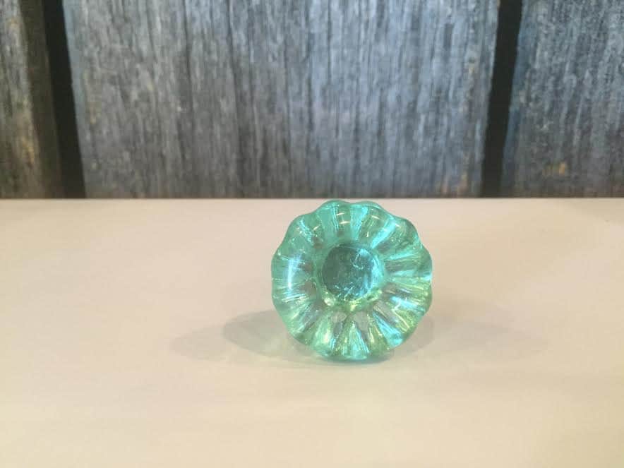 Seafoam Green Glass Knobs Bathroom Knobs Dresser Knobs