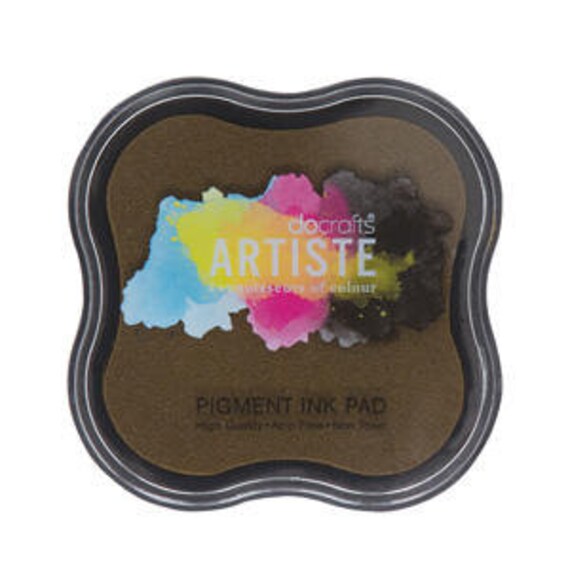 Add ink to your order Artiste stamp ink pad Chocolate brown from
