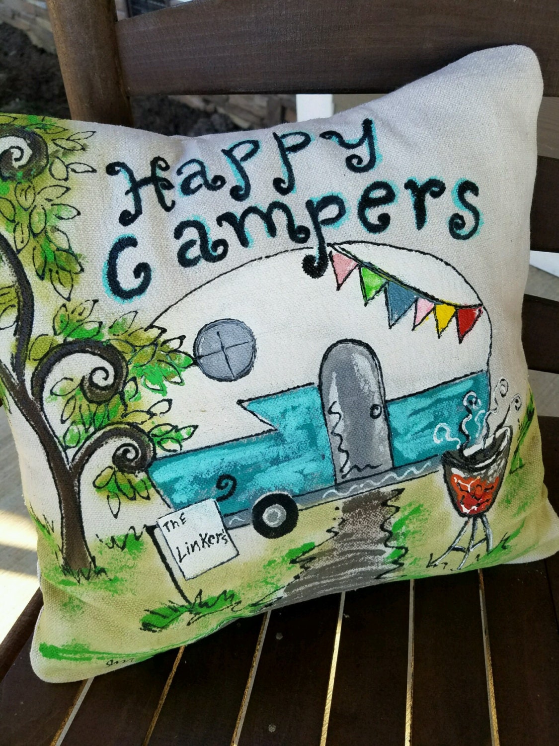 Camping Gift Personalized Adorable Vintage Camper Camping