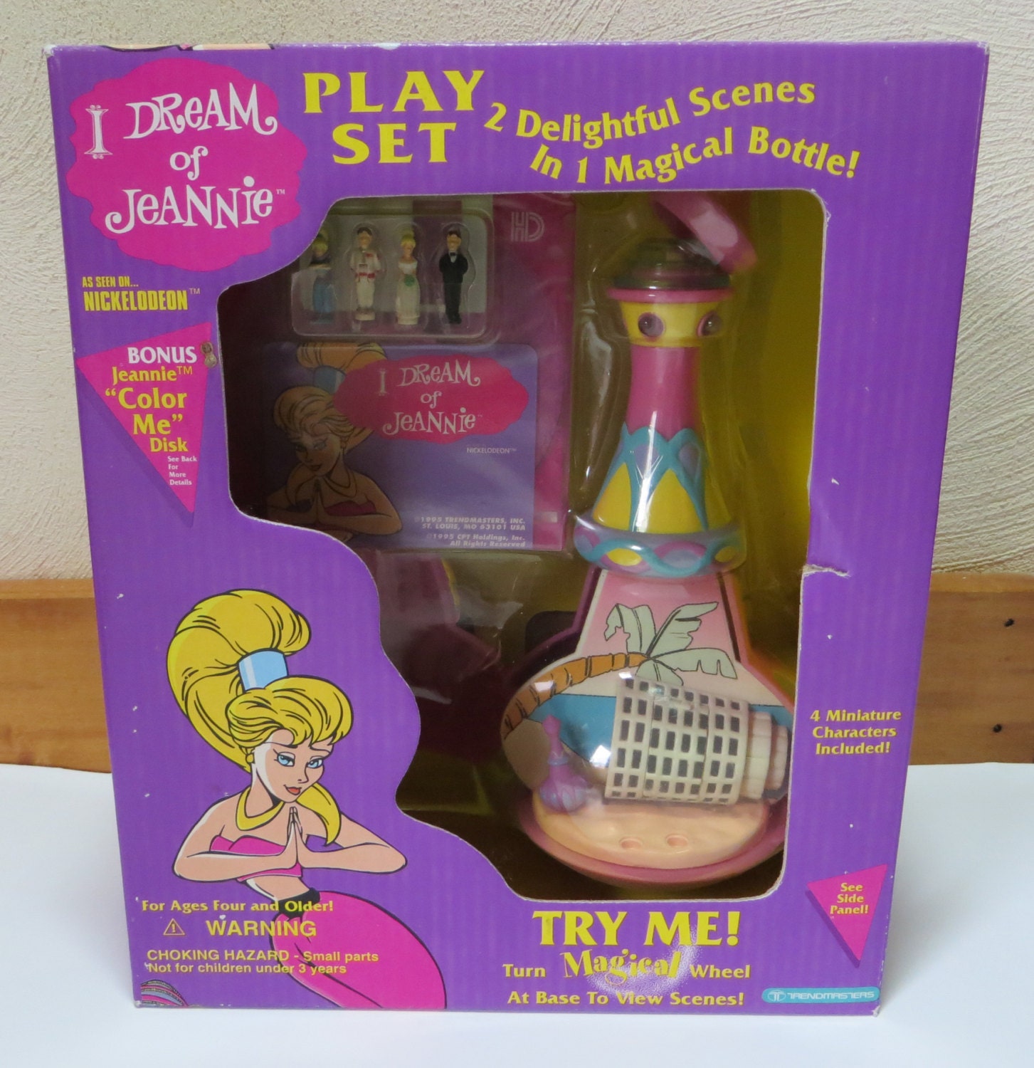 I Dream of Jeannie Trendmasters Playset Pink Bottle on the