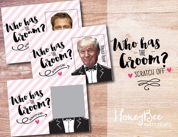 Who Has The Groom Scratch Off Bridal Shower By HoneyBeePartyPrints editable-who-has-the-groom-scratch-off-game-canva-template-bridal