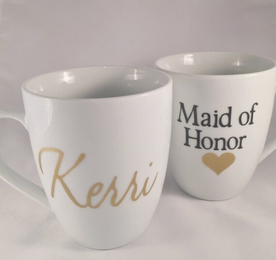 Maid of Honor coffee mug custom coffee mugs maid of honor