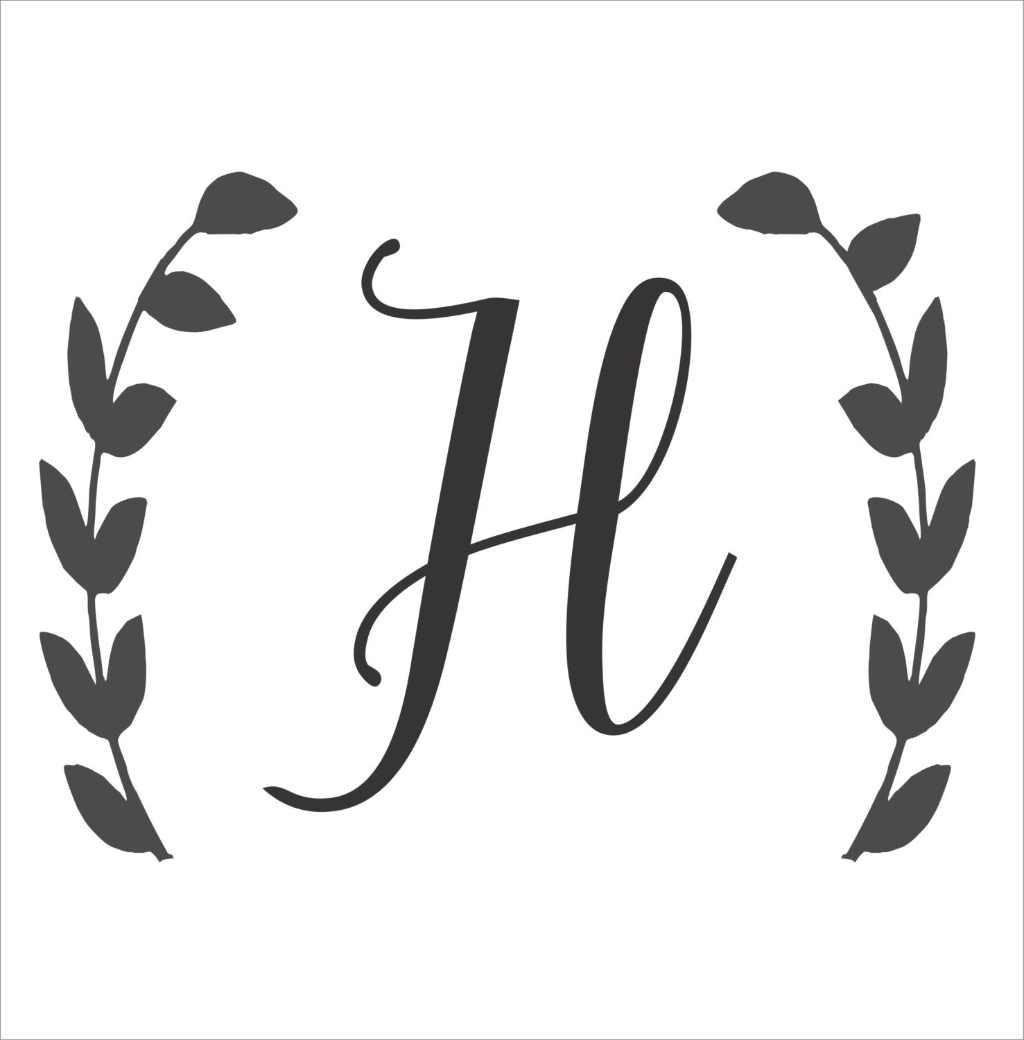 Stencil Letters Printable Monogram