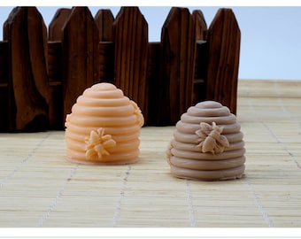 3D Screw Cylinder Bee Hive Candle Mold Soap Mold Mould Silicone Mold DIY Handmade R1835