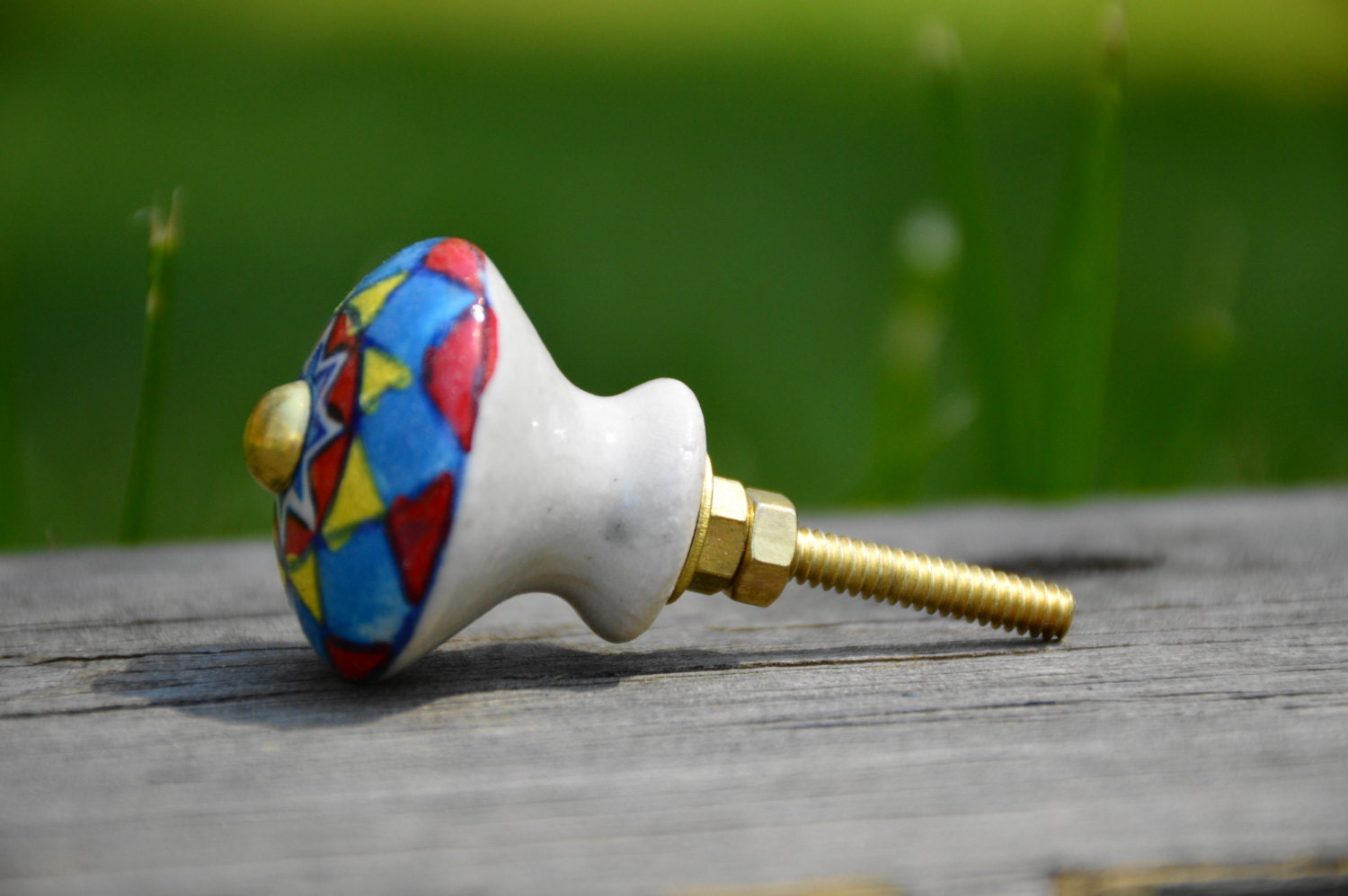 Mexican Talavera knob/ceramic knob/drawer pull/door handle