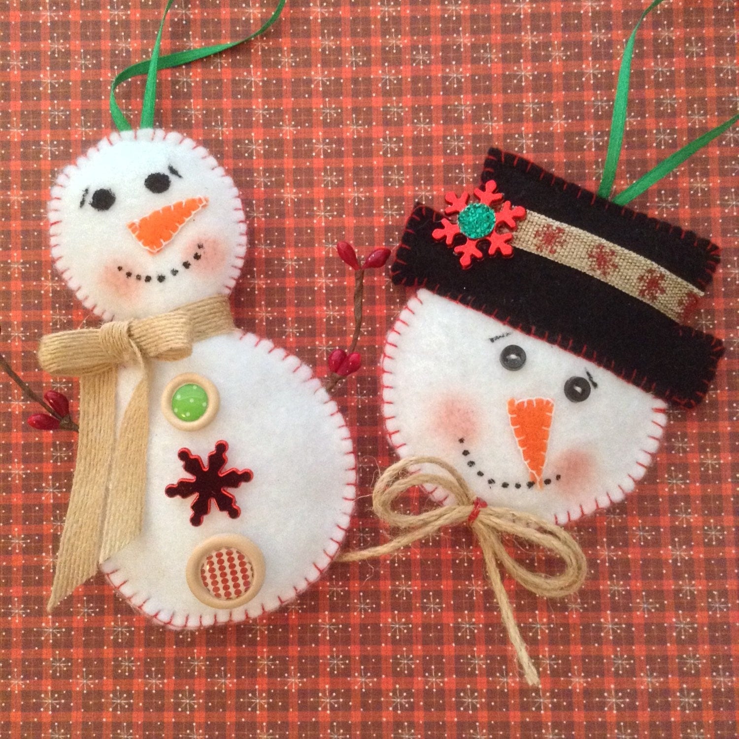 Snowman Xmas Tree Ornaments / Christmas Snowman Ornaments