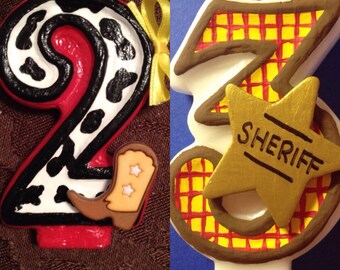 Toy Story's Woody or Jesse Inspired Birthday Candle