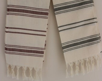 Peshtemal Hand Towel, Tea Towels, set of 2-3 Towels, Dish Towel, Pure Cotton, Striped Tea Towel, Natural Cotton Tea Towels, Bohemian Towels