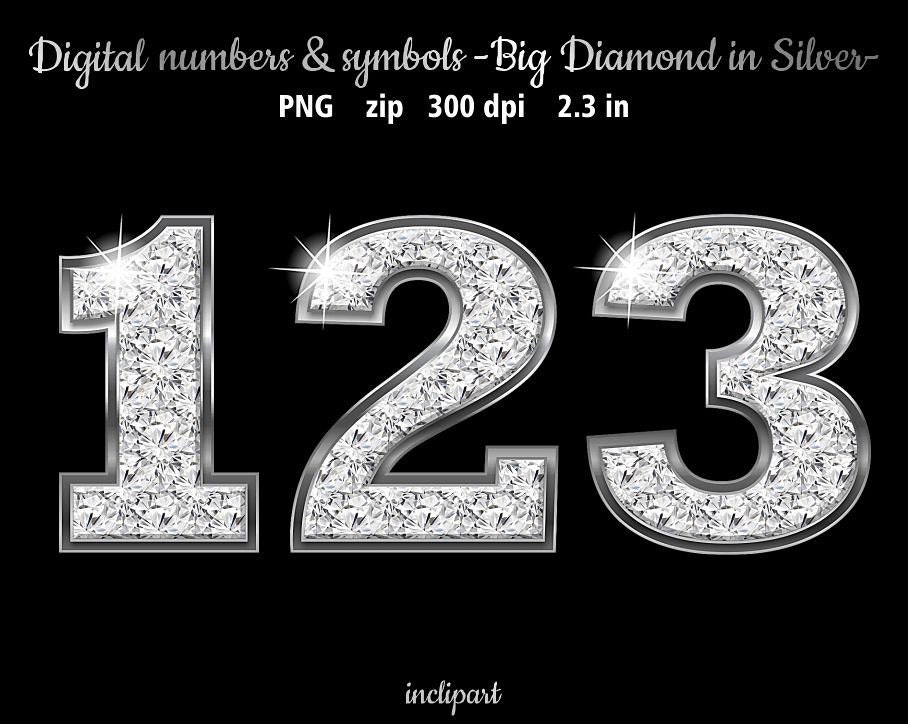 diamond numbers clipart - photo #5