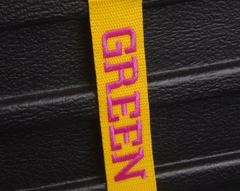 personalized embroidered luggage straps