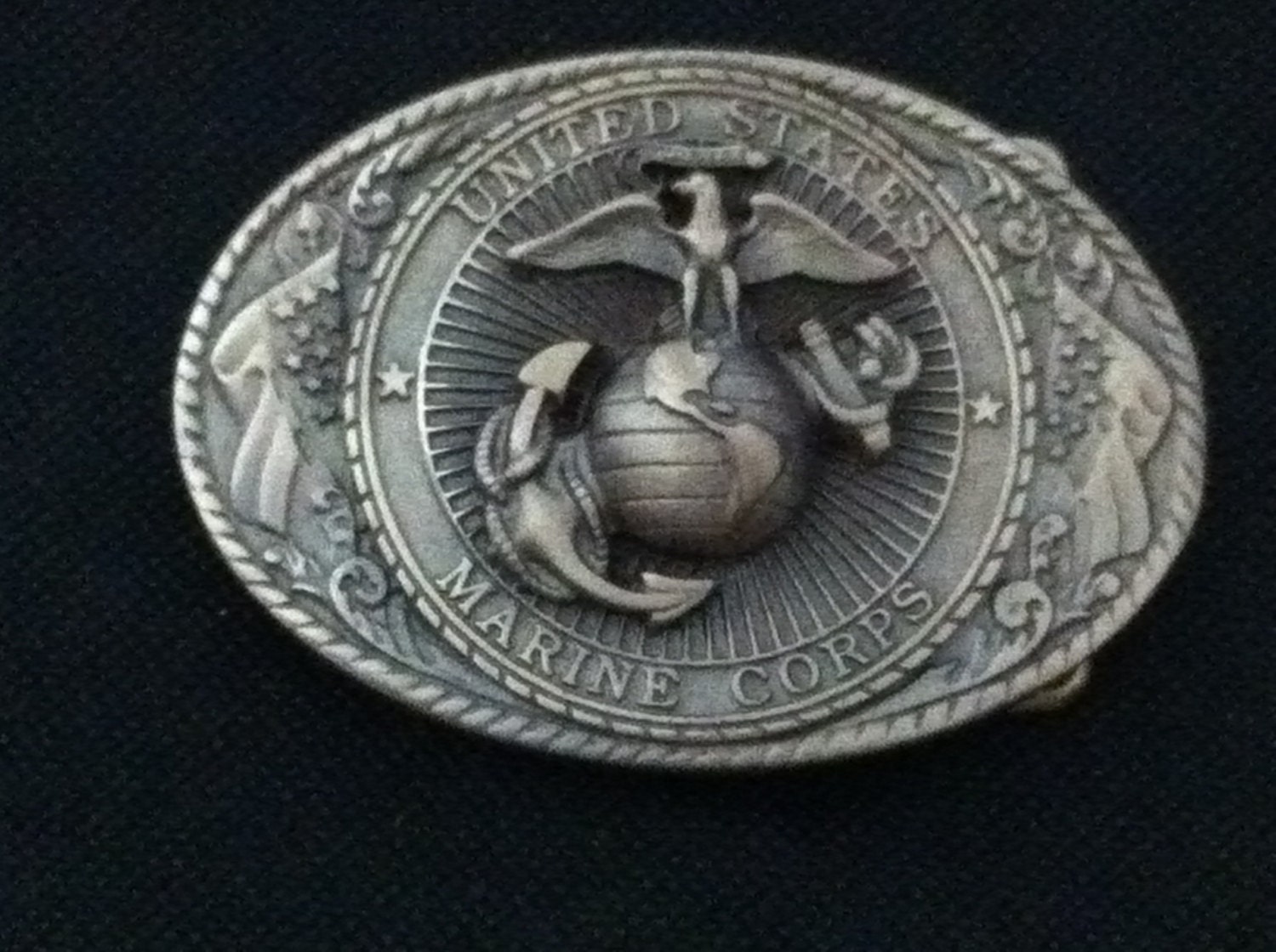 Limited Edition USMC Belt Buckle Solid Brass by Texcessories