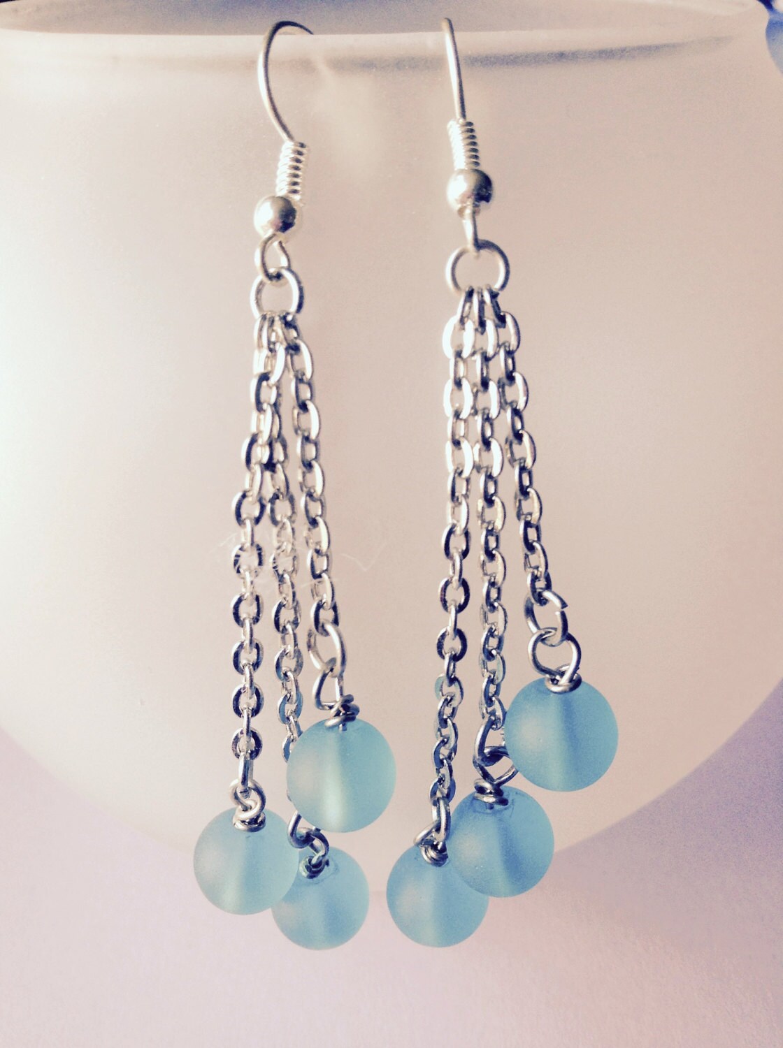 Sea Glass Drop Earrings