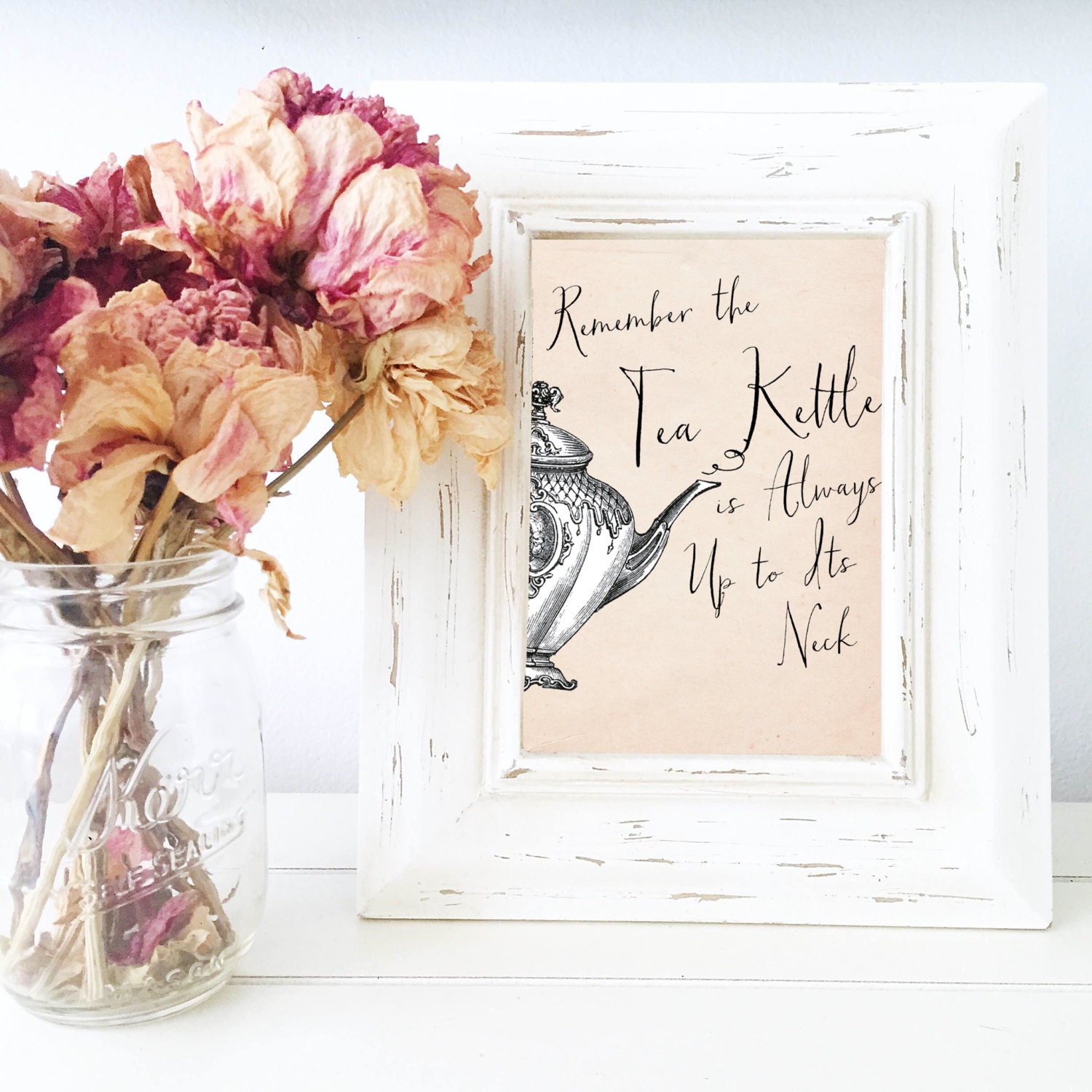 Printable Remember the Tea Kettle is Always Up by TheBookSisters