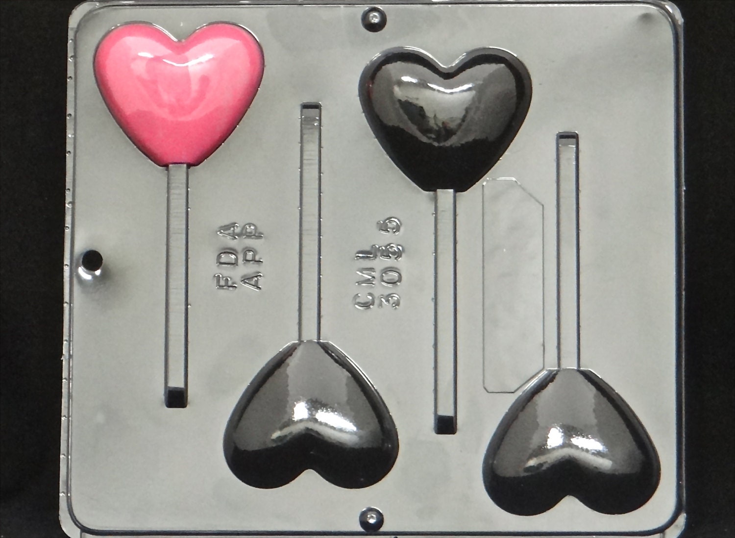 Heart Pop Lollipop Chocolate Candy Mold Valentines day