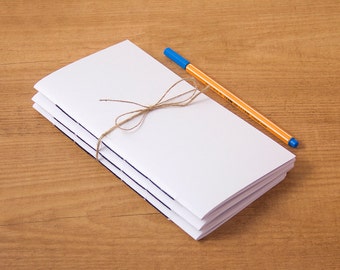 Pack of 3 notebook inserts, Midori insert, Travelers notebook, Midori notebook, Fauxdori, Midori refill, Bullet journal, Midori notebooks