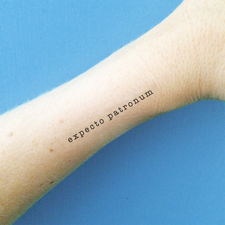 expecto patronum tattoo harry potter temporary tattoo patronus expecto patronum tattoo harry potter temporary tattoo patronus