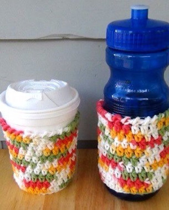 Items similar to Cup Cozy Bottle Cozy Coffee Sleeve Drink Sleeve
